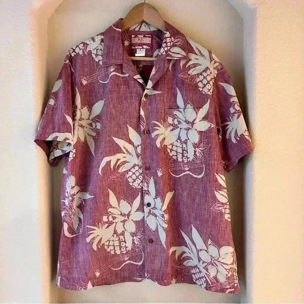 RJC Hawaiian Short Sleeve Button Down Shirt